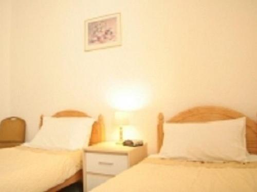 Tweepersoonskamer met 2 Aparte Bedden en Eigen Badkamer